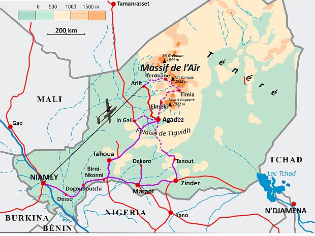 Carte du Niger et infos