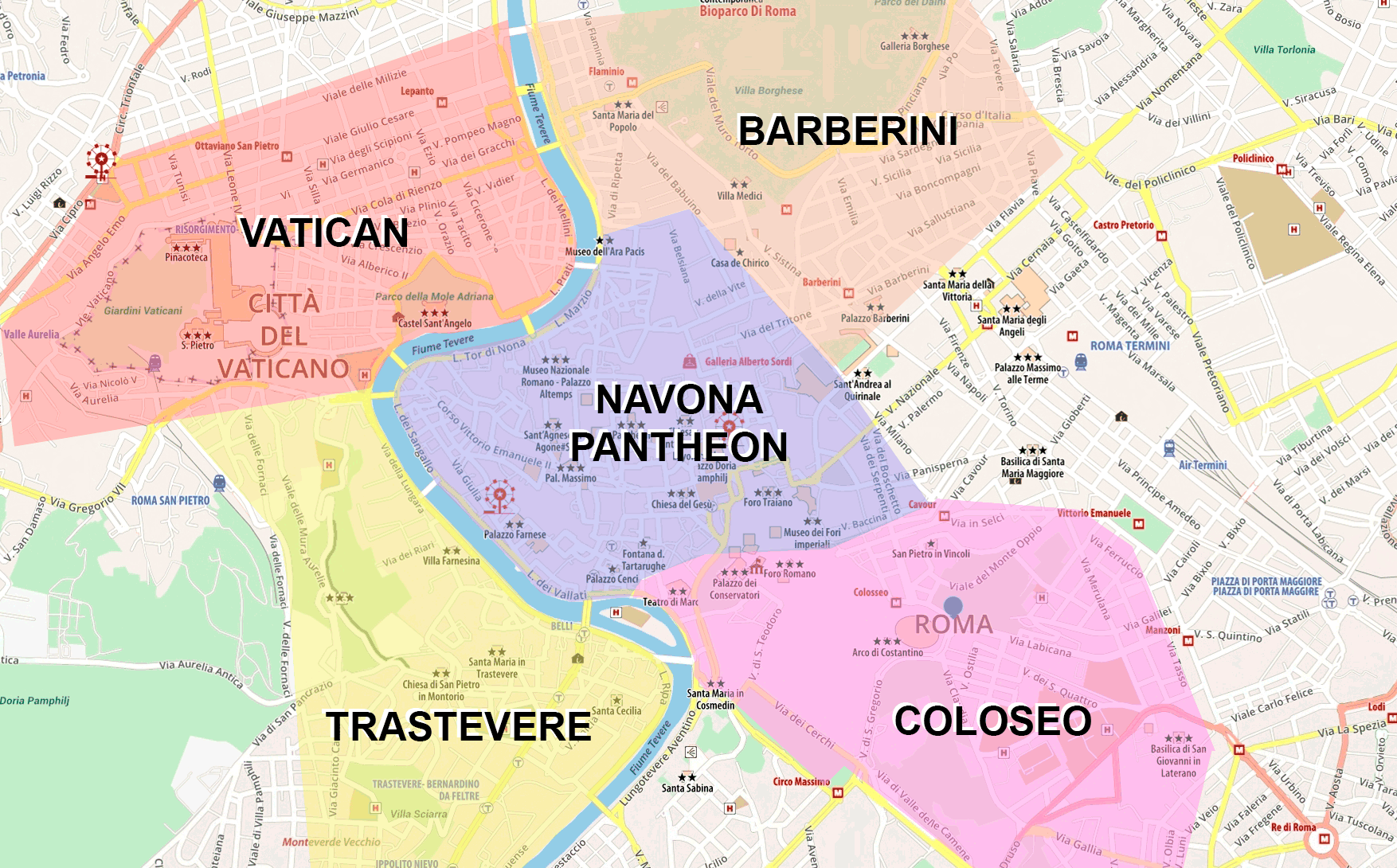 Quartiers de Rome